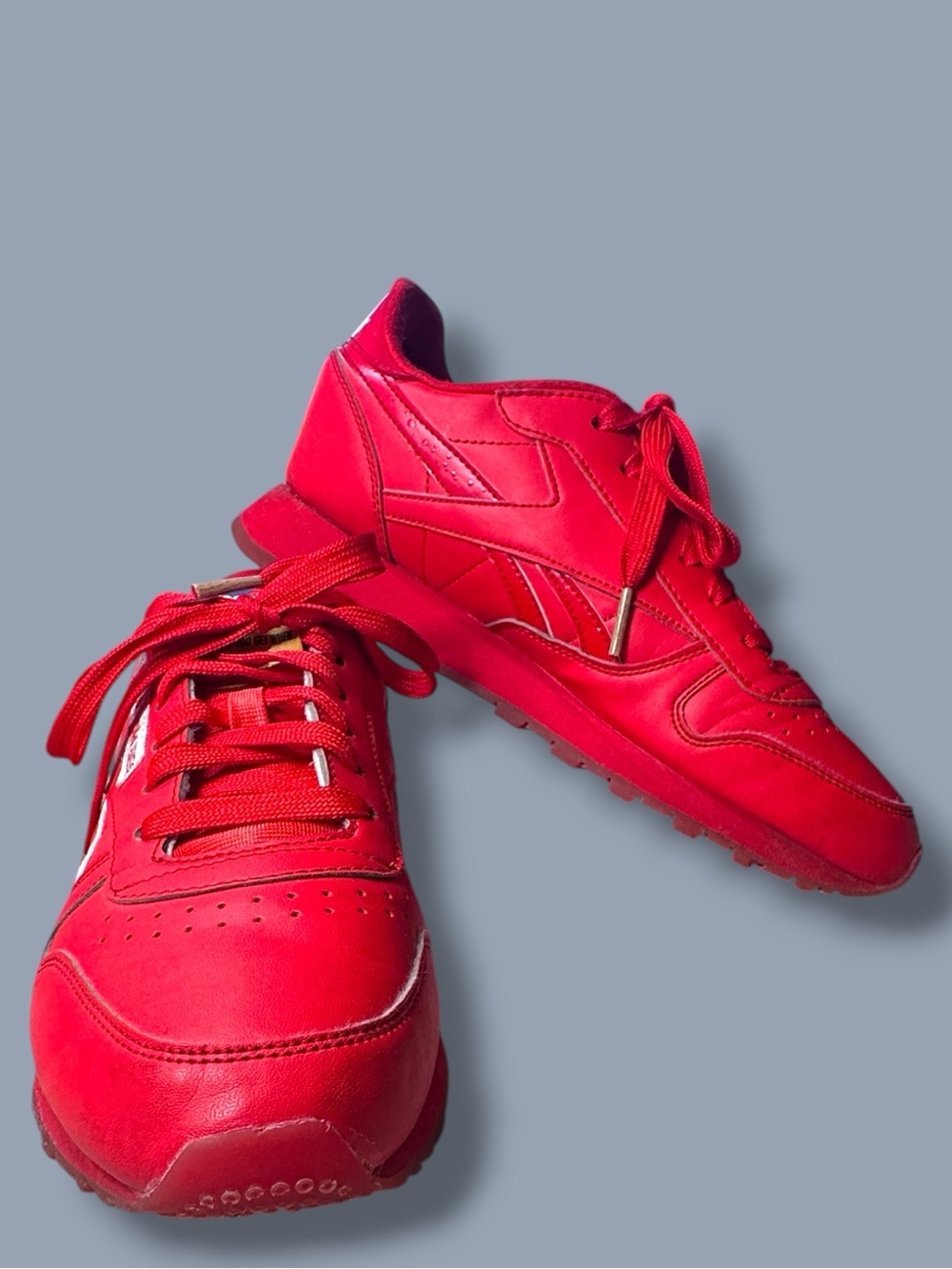 Reebok Popsicle Classic Contrast Label Sneakers in Red. Size W8 M6 - Picture 2 of 13